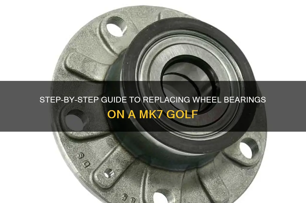 how to change wheel bearing on mk 7 golf