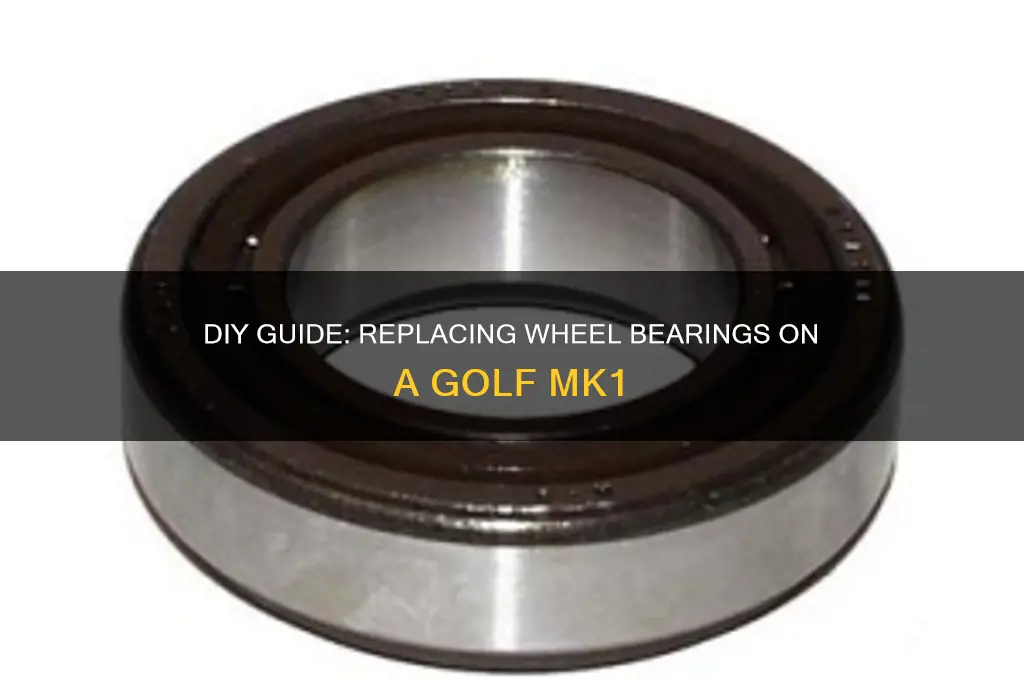 how to change wheel bearings on a golf 1
