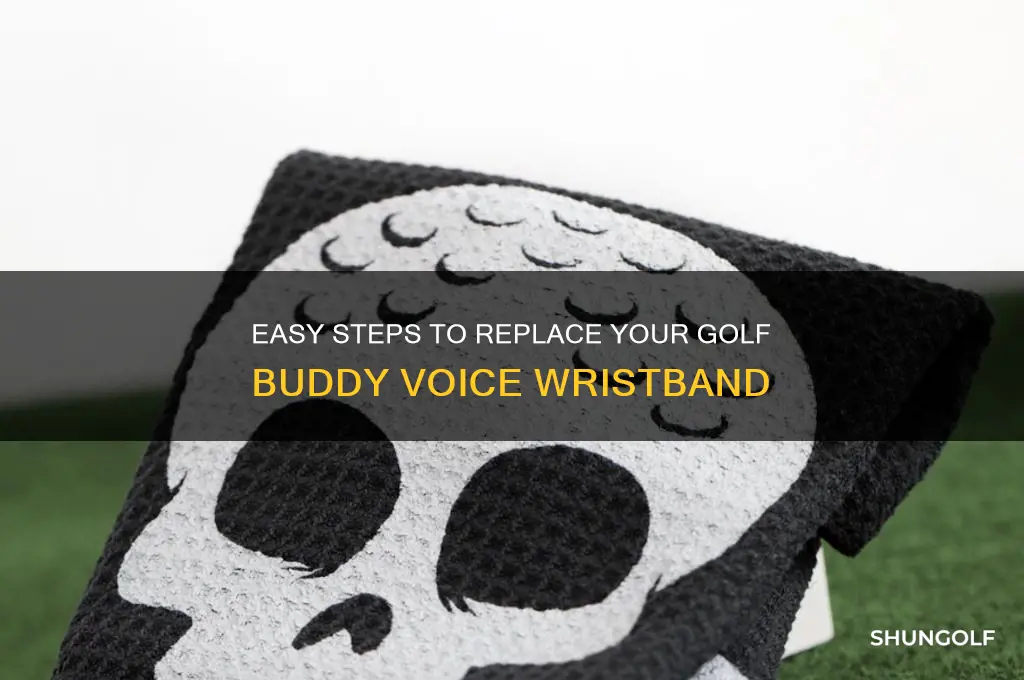 how to change wristband on golf buddy voice