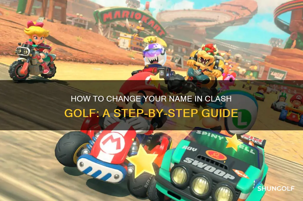 how to change your name in clash golf