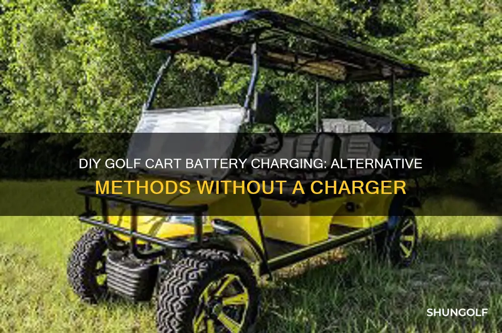how to charge 6 golf cart batteries without charger
