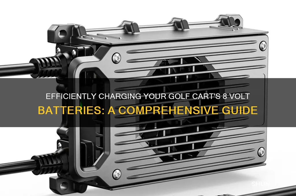 how to charge 8 volt batteries in a golf cart