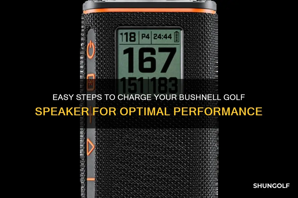 how to charge a bushnell golf speaker