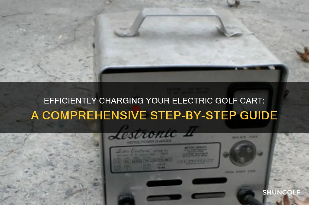 how to charge a electric golf cart
