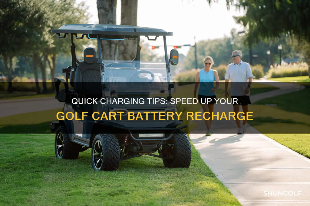 how to charge a golf cart faster