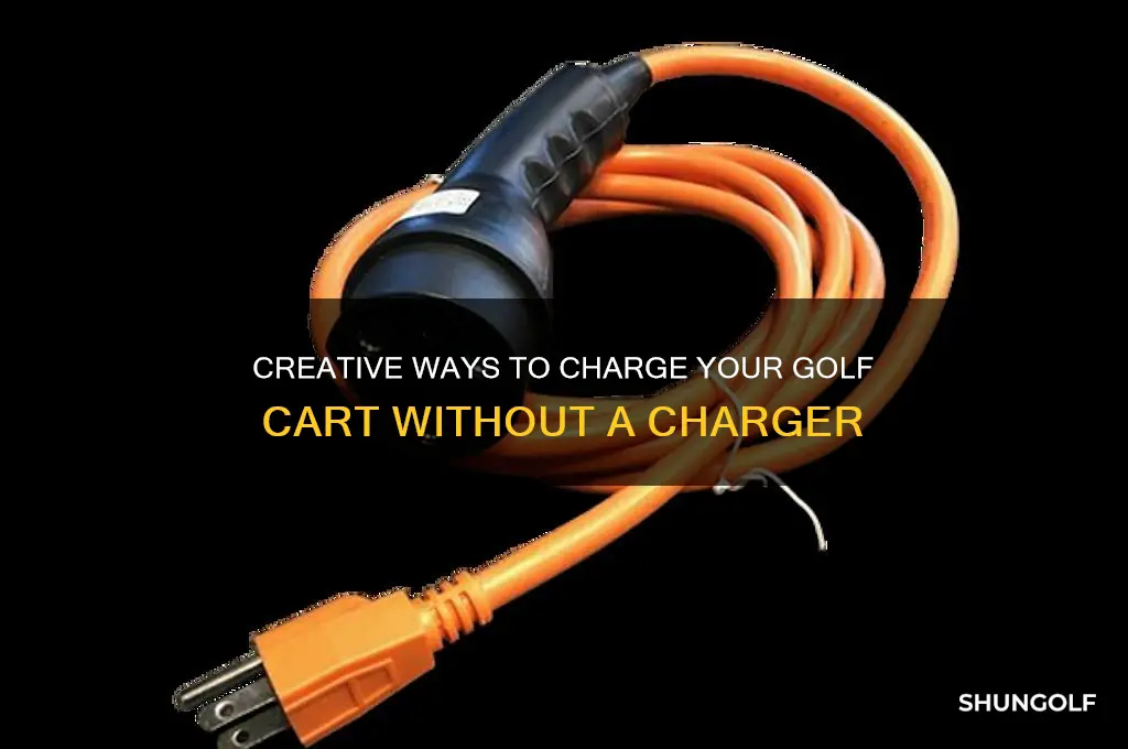 how to charge a golf cart without charger