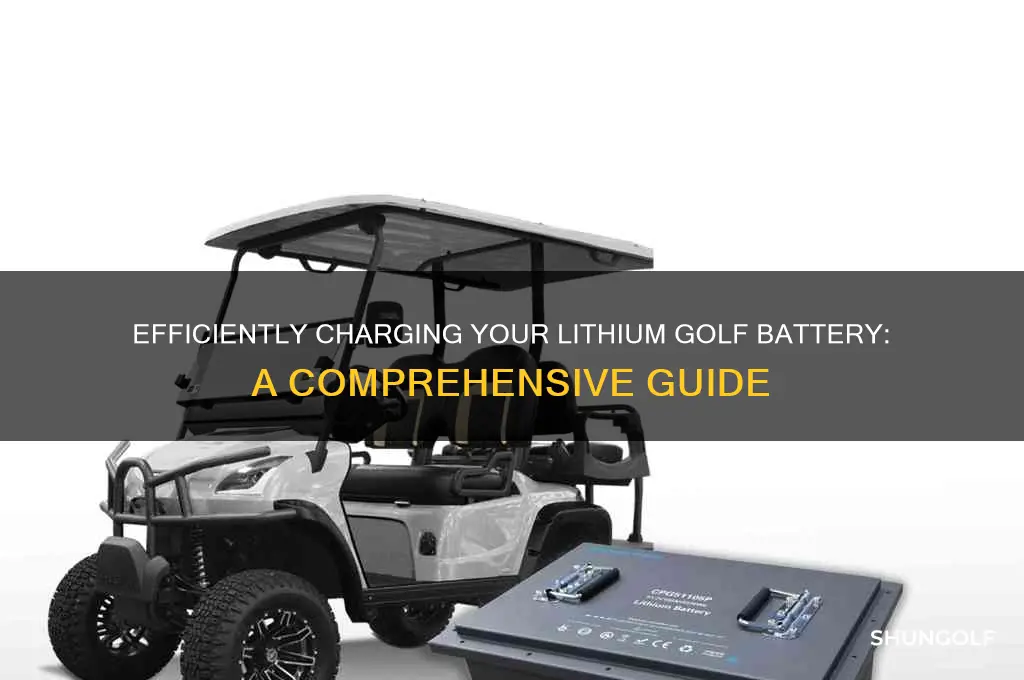 how to charge a lithium golf battery