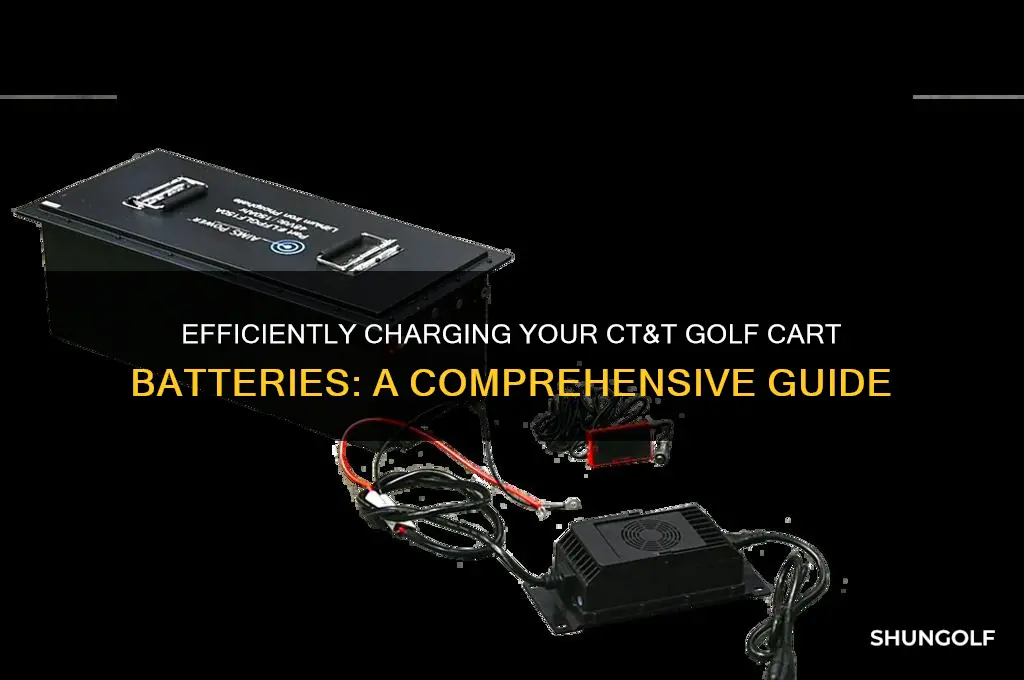 how to charge batterys on c t andt golf car
