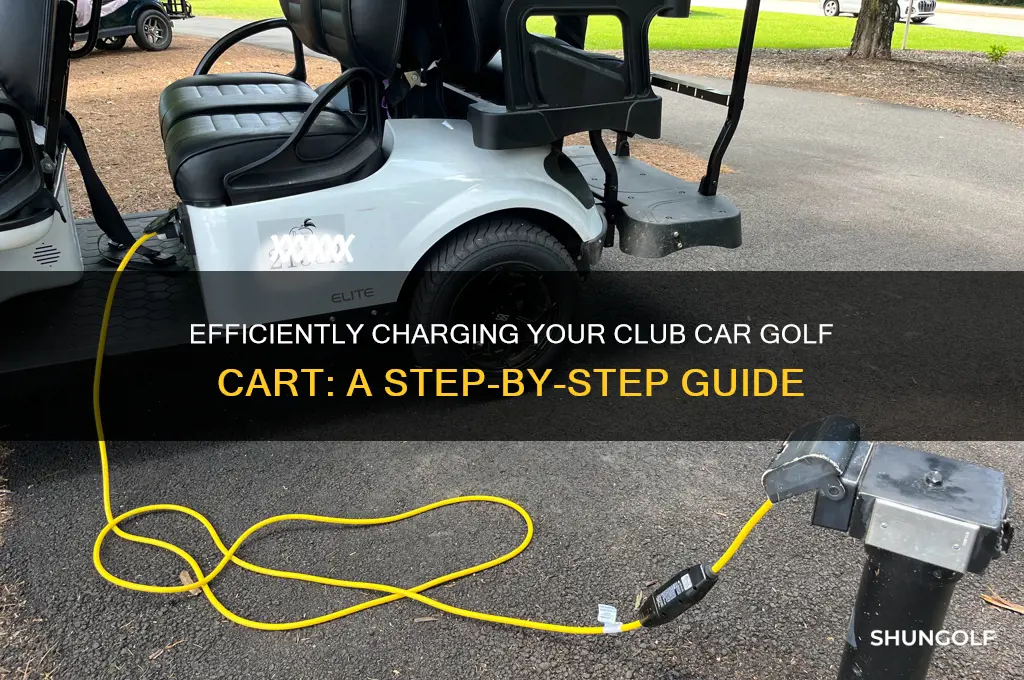 how to charge club car golf cart