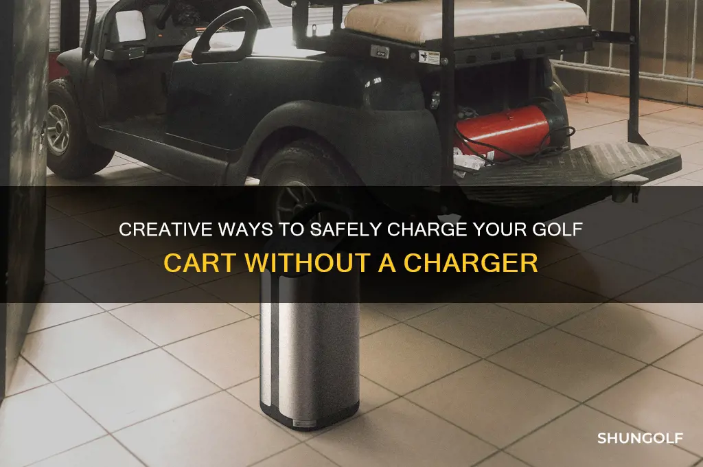 how to charge golf cart without charger