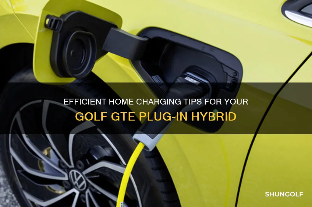 how to charge golf gte at home