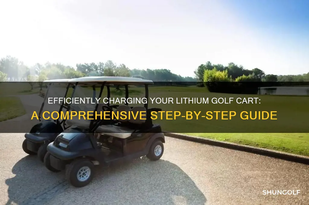 how to charge lithium golf cart