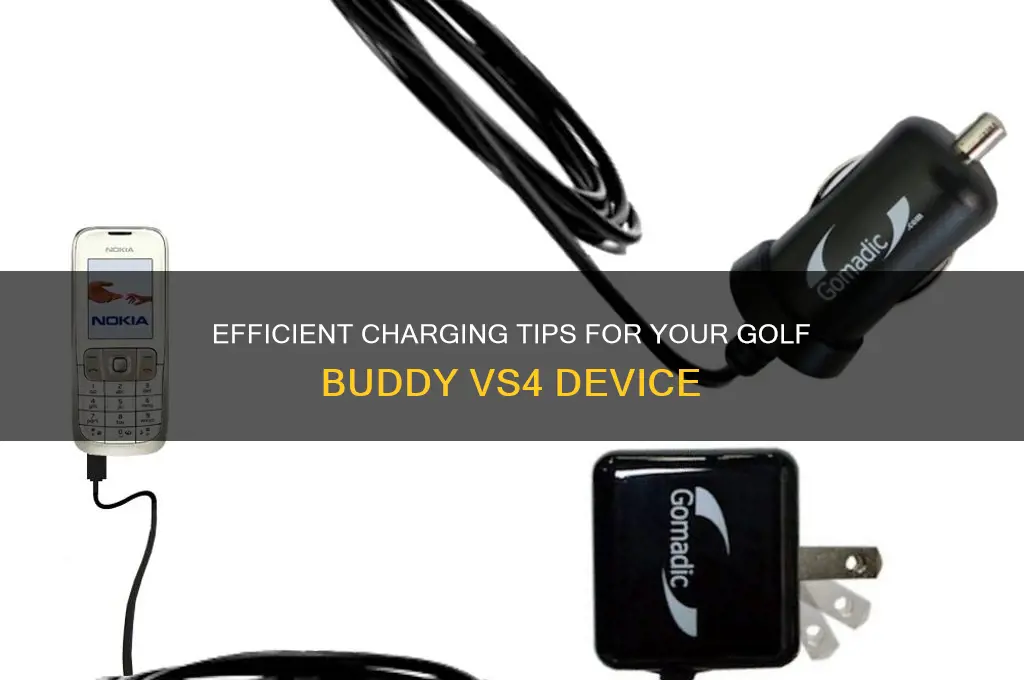 how to charge my golf buddy vs4