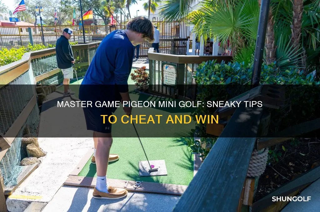 how to cheat in game pigeon mini golf