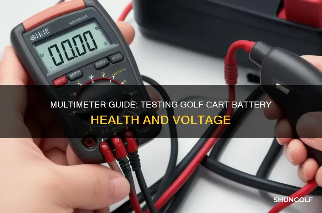 how to check a golf cart battery with a multimeter