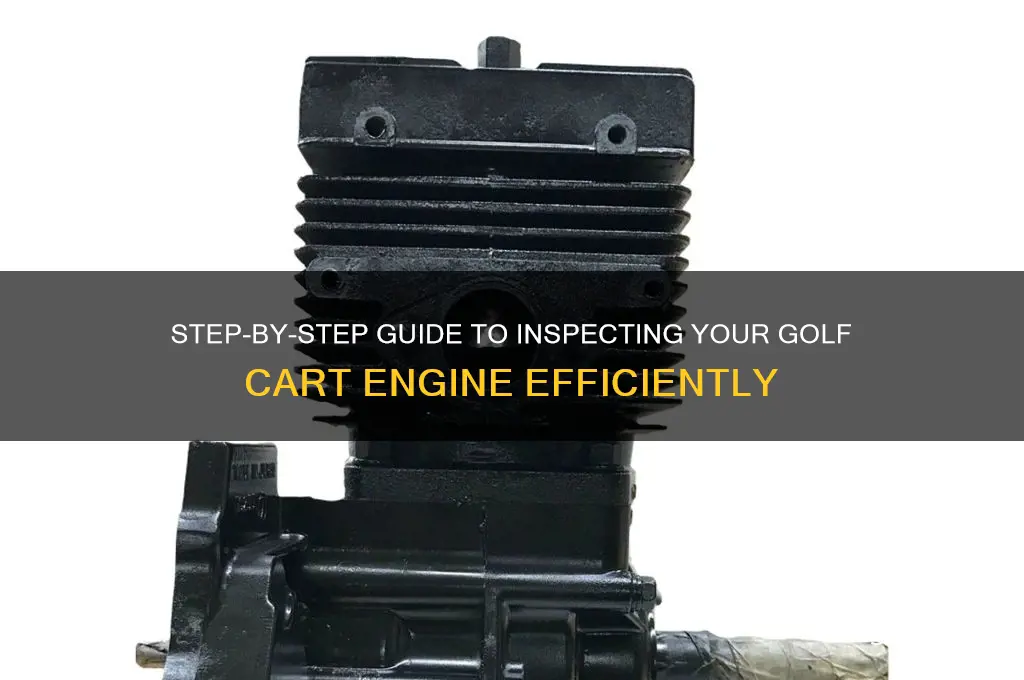 how to check a golf cart engine