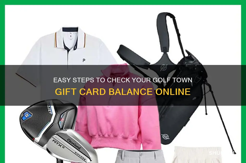 how to check balance on golf town gift card