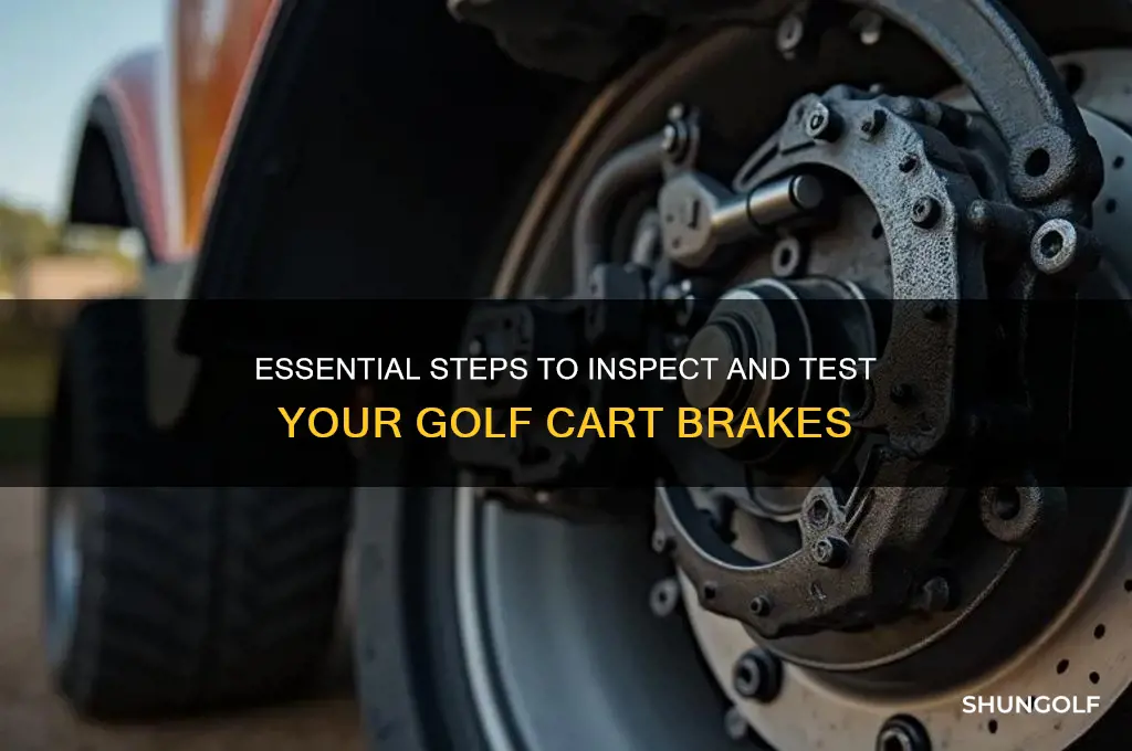 how to check brakes on golf cart