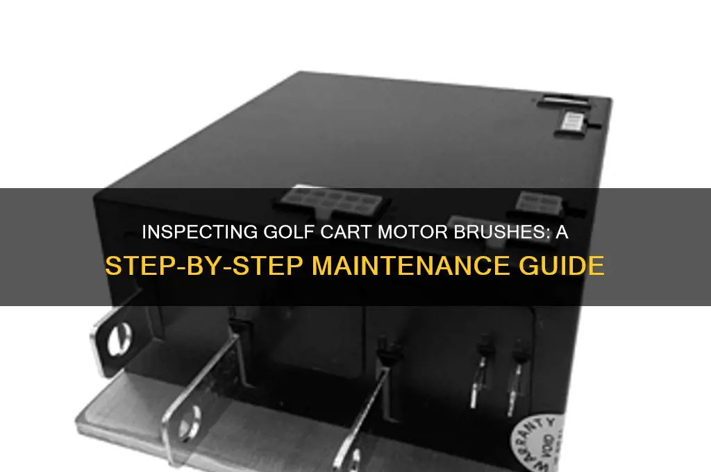 how to check brushes on golf cart motor