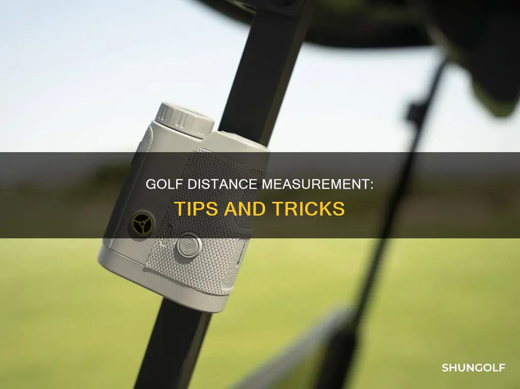 how to check distance in golf