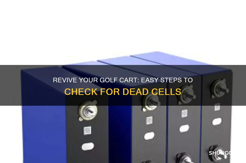 how to check for dead cell in golf cart