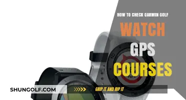 Master Your Garmin Golf Watch: GPS Course Checking Made Easy