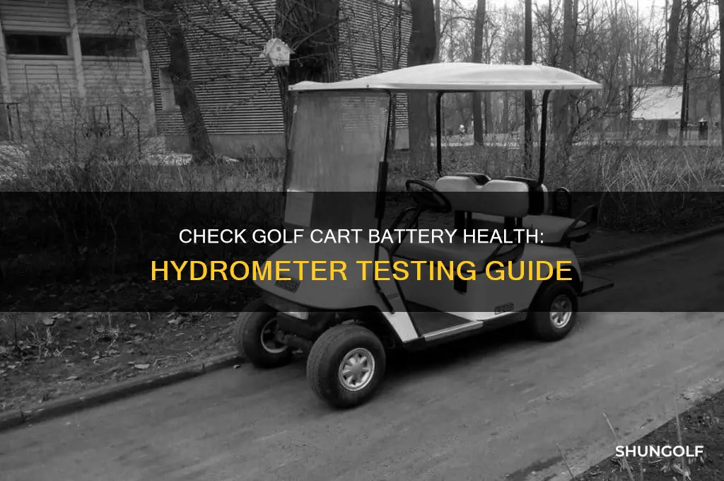 how to check golf cart batteries with a hydrometer