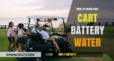 Easy Steps to Check and Maintain Golf Cart Battery Water Levels