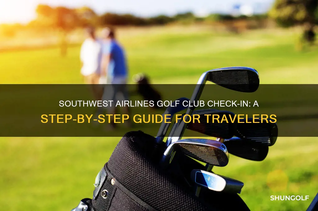 how to check golf clubs on southwest