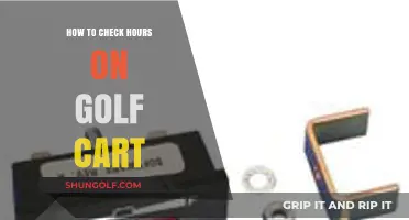 Easy Steps to Check Your Golf Cart's Hour Meter Reading