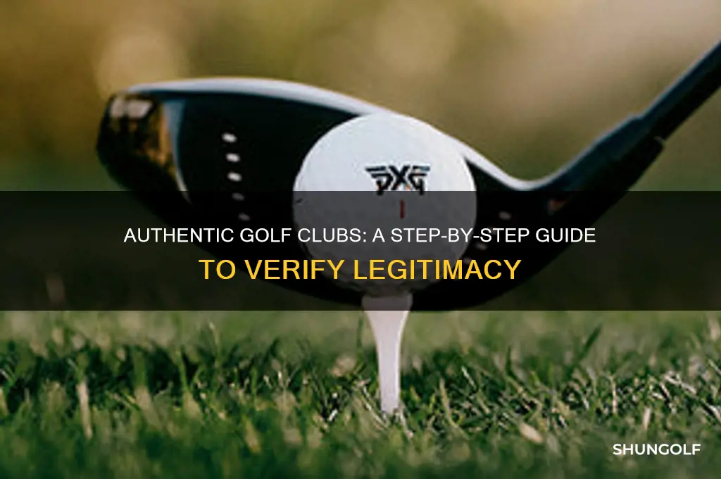 how to check if golf clubs are authentic