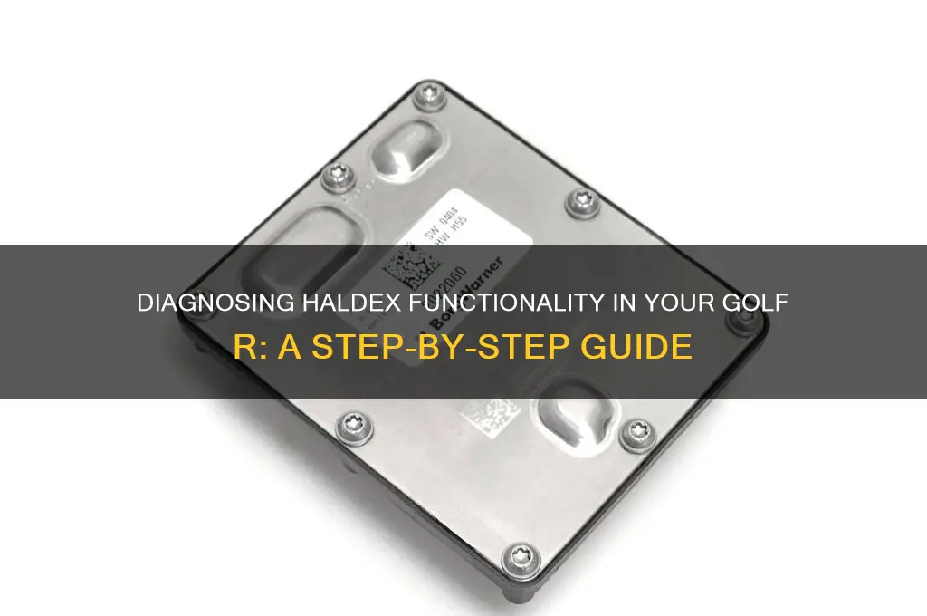 how to check if haldex is working golf r