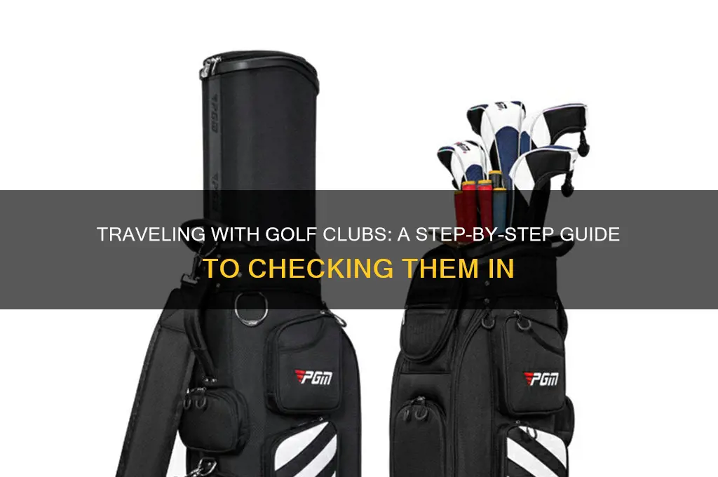 how to check in golf clubs