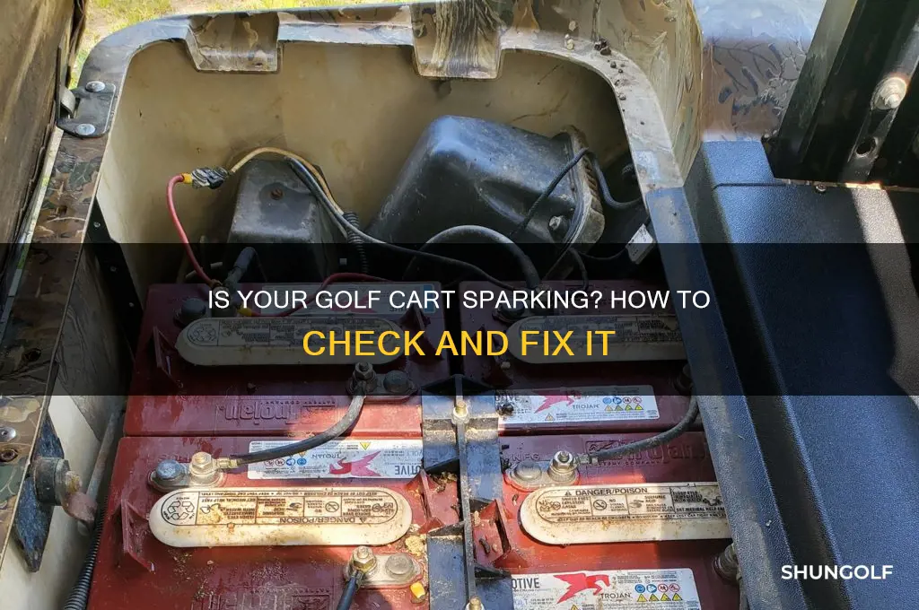 how to check is getting spart on golf cart