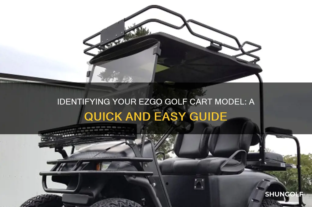 how to check model of ezgo golf cart