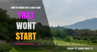 Troubleshooting a Golf Cart That Won't Start: A Comprehensive Guide