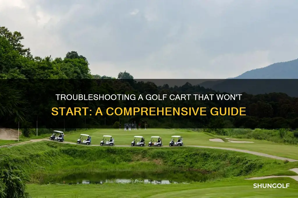 how to check out a golf cart that wont start