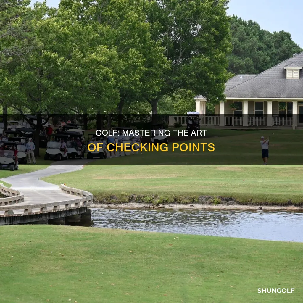 how to check points la golf