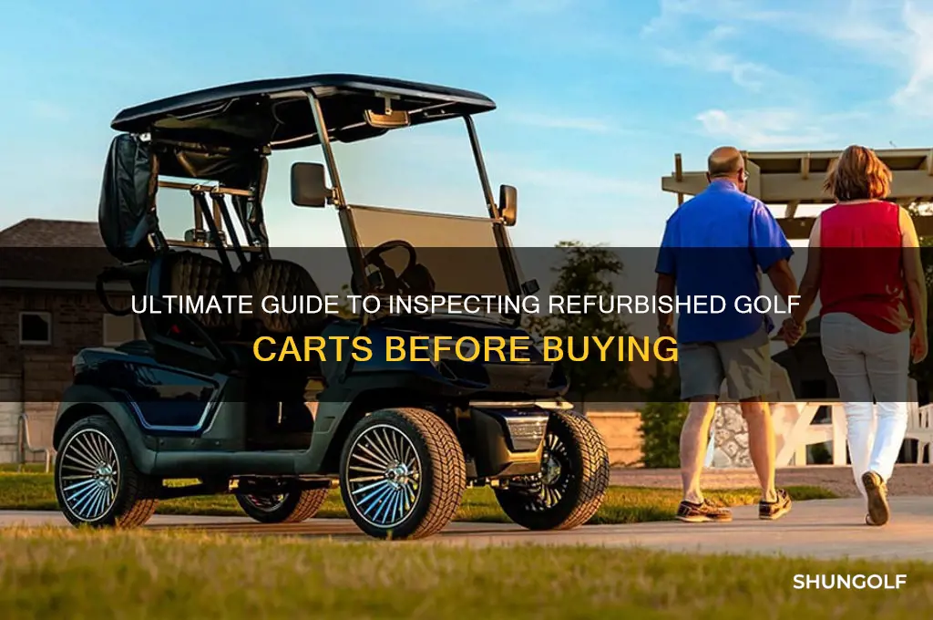 how to check refribished golf cart