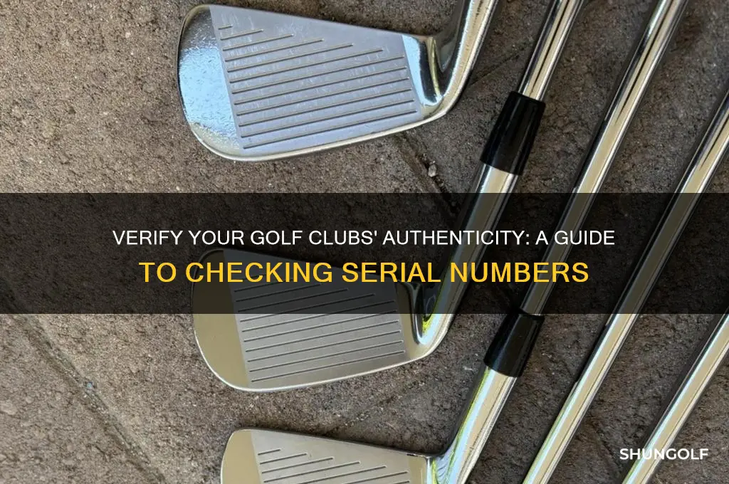 how to check serial numbers on golf clubs