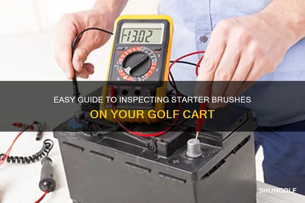 how to check starter brushes golf cart