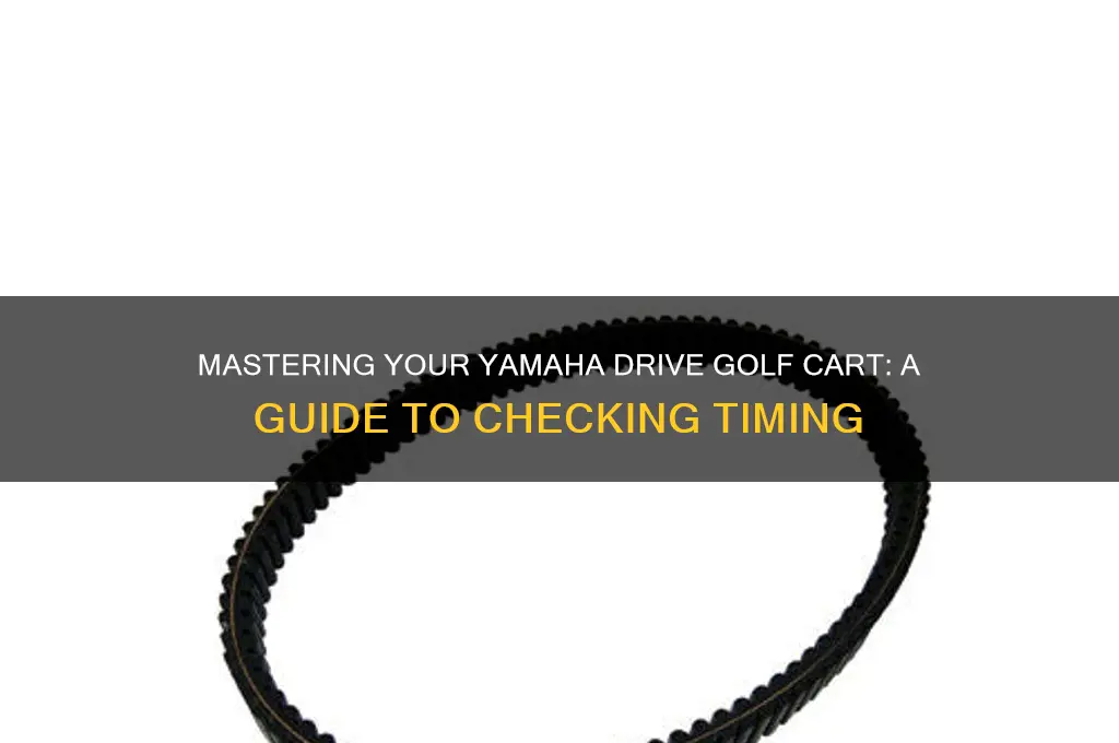 how to check timing on yamaha drive golf cart