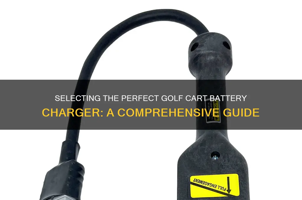 how to choose a golf cart battery charger