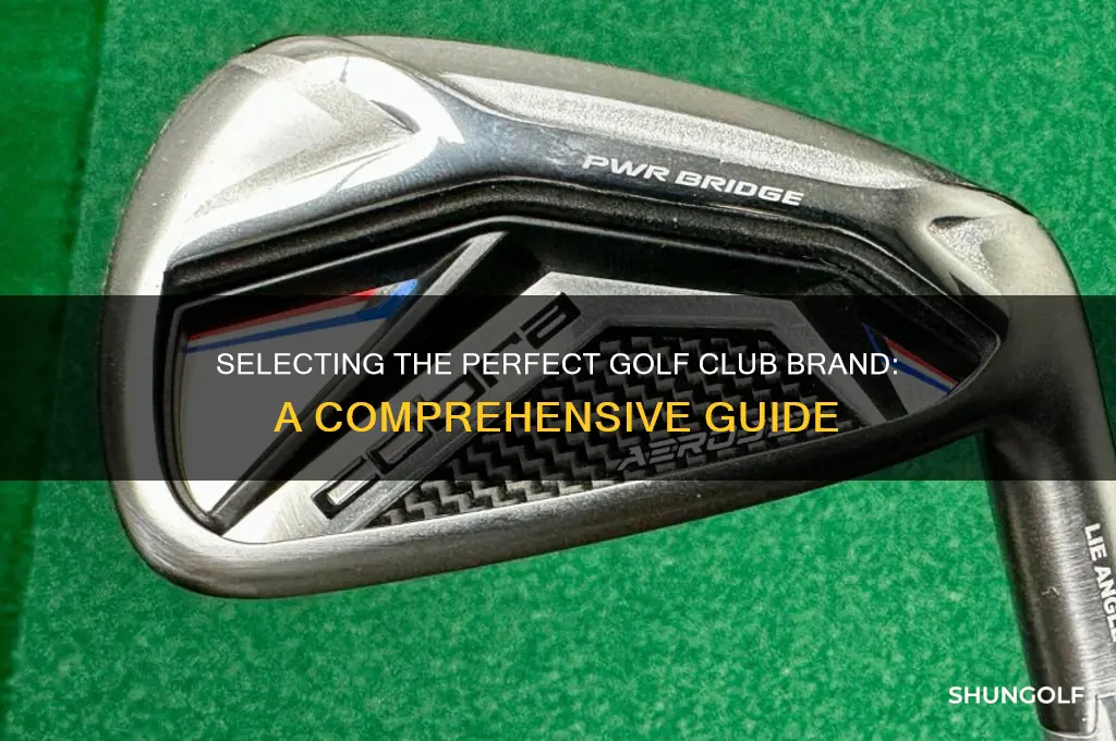 how to choose a golf club brand
