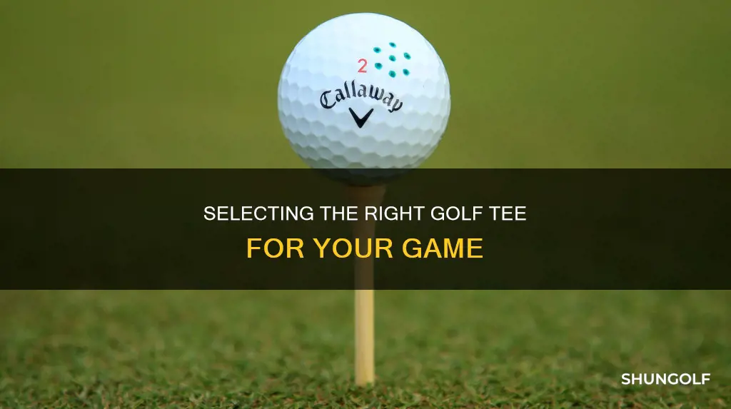 how to choose a golf tee