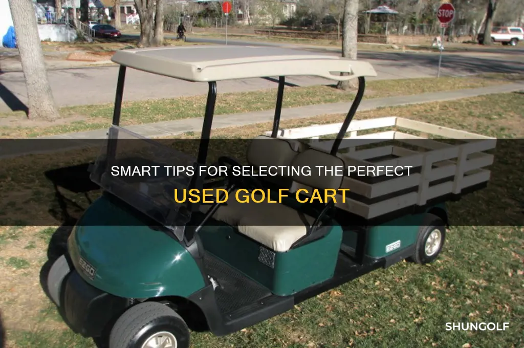 how to choose a used golf cart