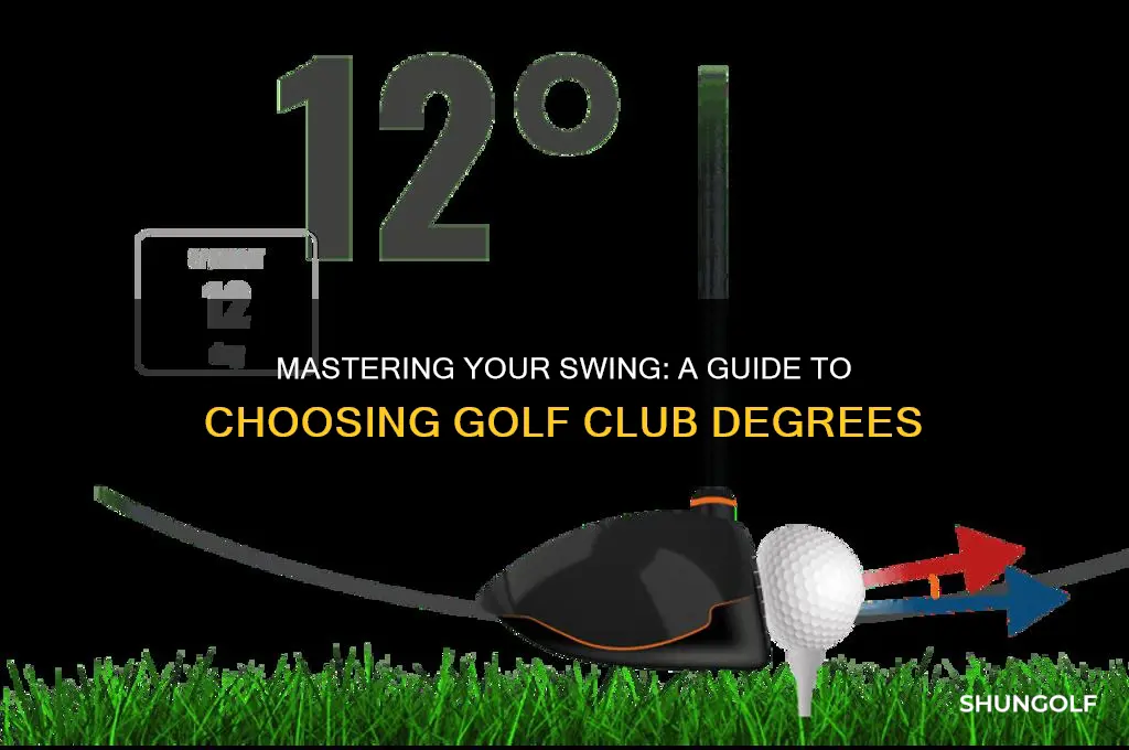 how to choose golf club degrees