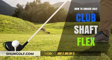 Mastering Your Swing: A Guide to Choosing Golf Club Shaft Flex