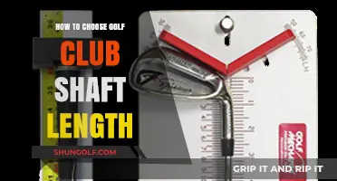 Mastering Your Swing: Guide to Choosing Golf Club Shaft Length
