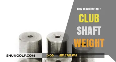 Mastering Your Swing: Selecting the Perfect Golf Club Shaft Weight